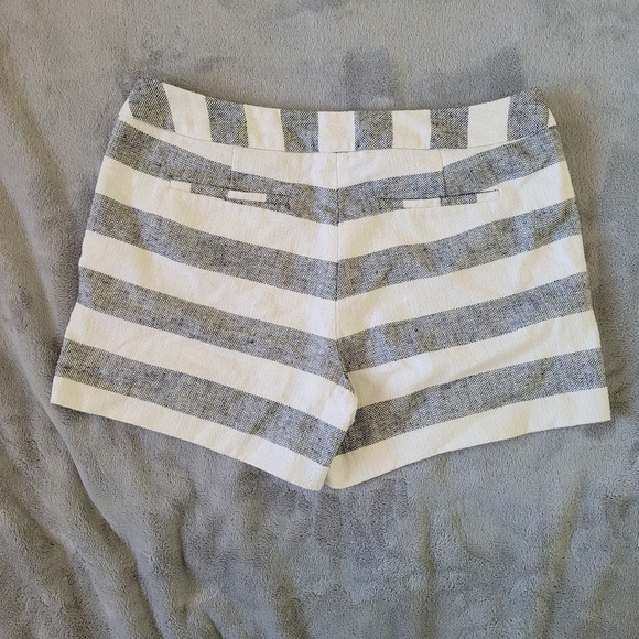 British Khaki Striped Shorts - Picture 2 of 4